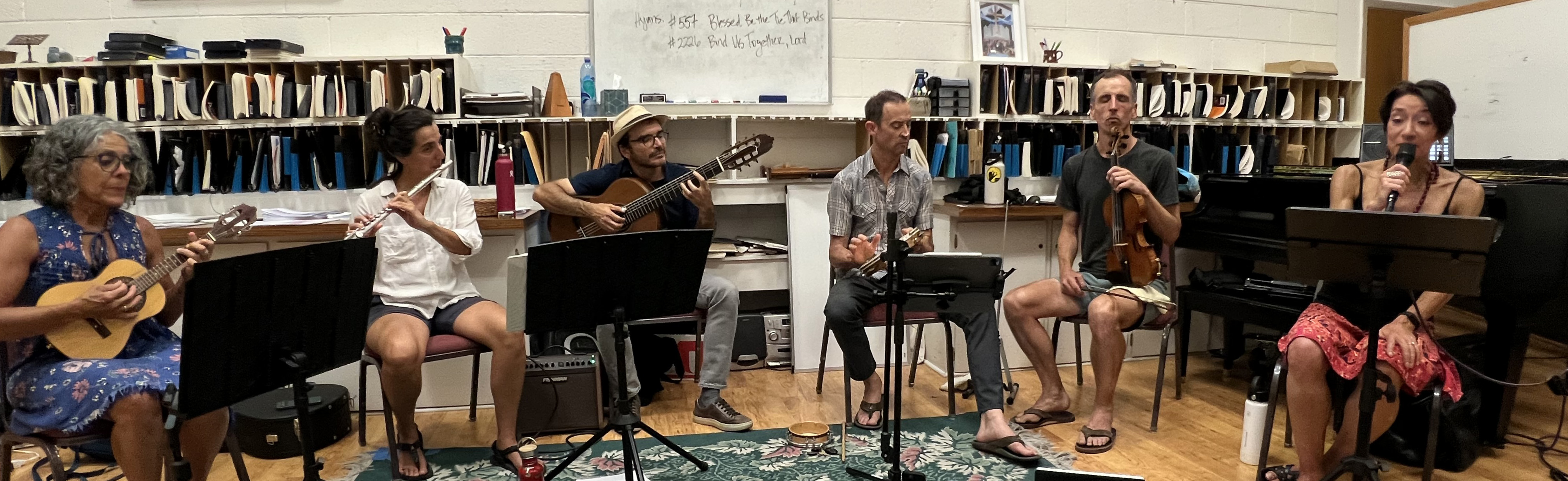 Jambu plus two playing a Brazilian choro at BGS