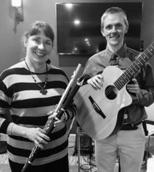 Carol Codrescu (flute) and Adam Buer (guitar)
